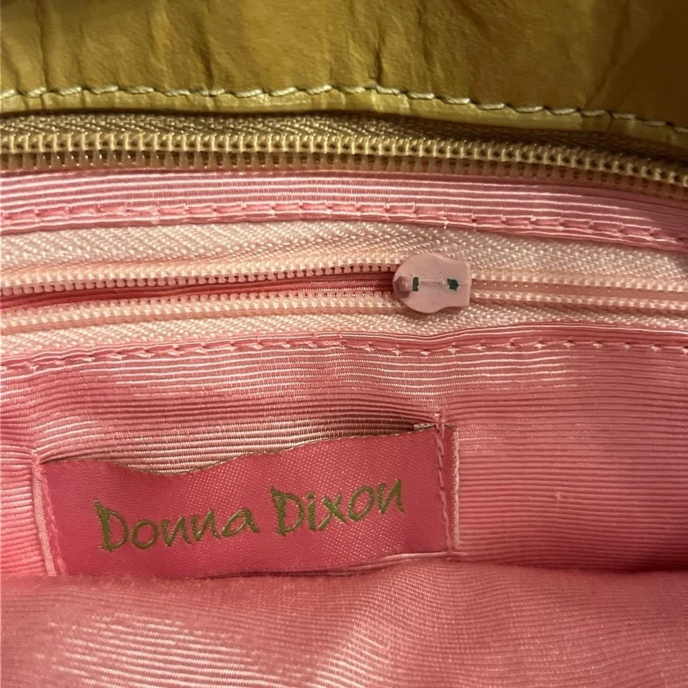 Vintage Donna Dixon Satchel Shoulder Bag Orange Woven‎ Straw Braided Leather